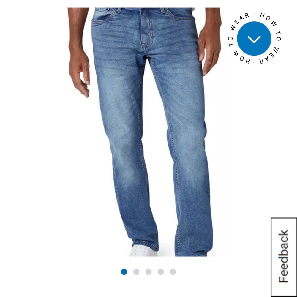 Izod Men's Blue Jeans, 32x32